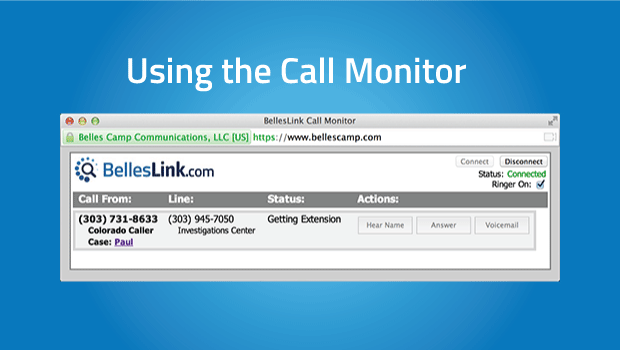 BellesLink Call Monitor