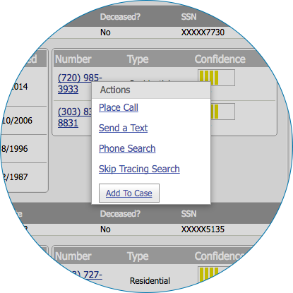 Click to Call for Skip Tracing