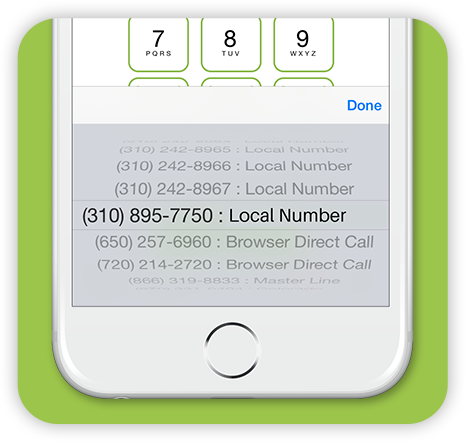 Use our mobile people search app to call on your local numbers.