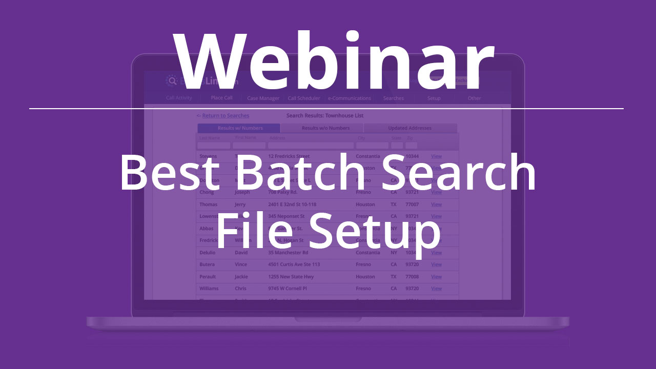 [Webinar] – Best Batch Search File Setup