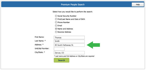 Image showing people search inputs for an LLC owner search