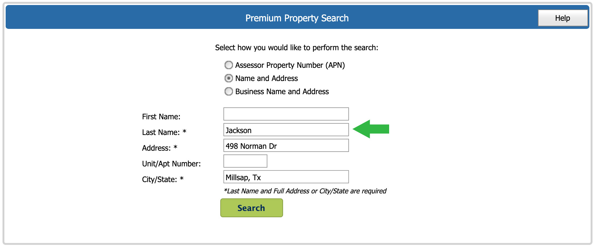 Locating a family trust with a property search