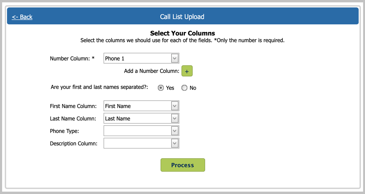 Upload Multiple Numbers Per Person To a Contact Dialer Call List