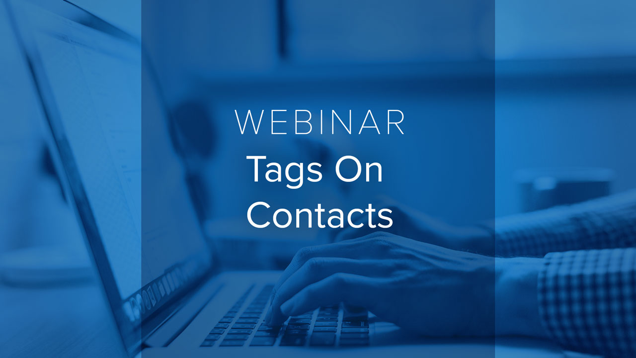 [Webinar] Tags on Contacts