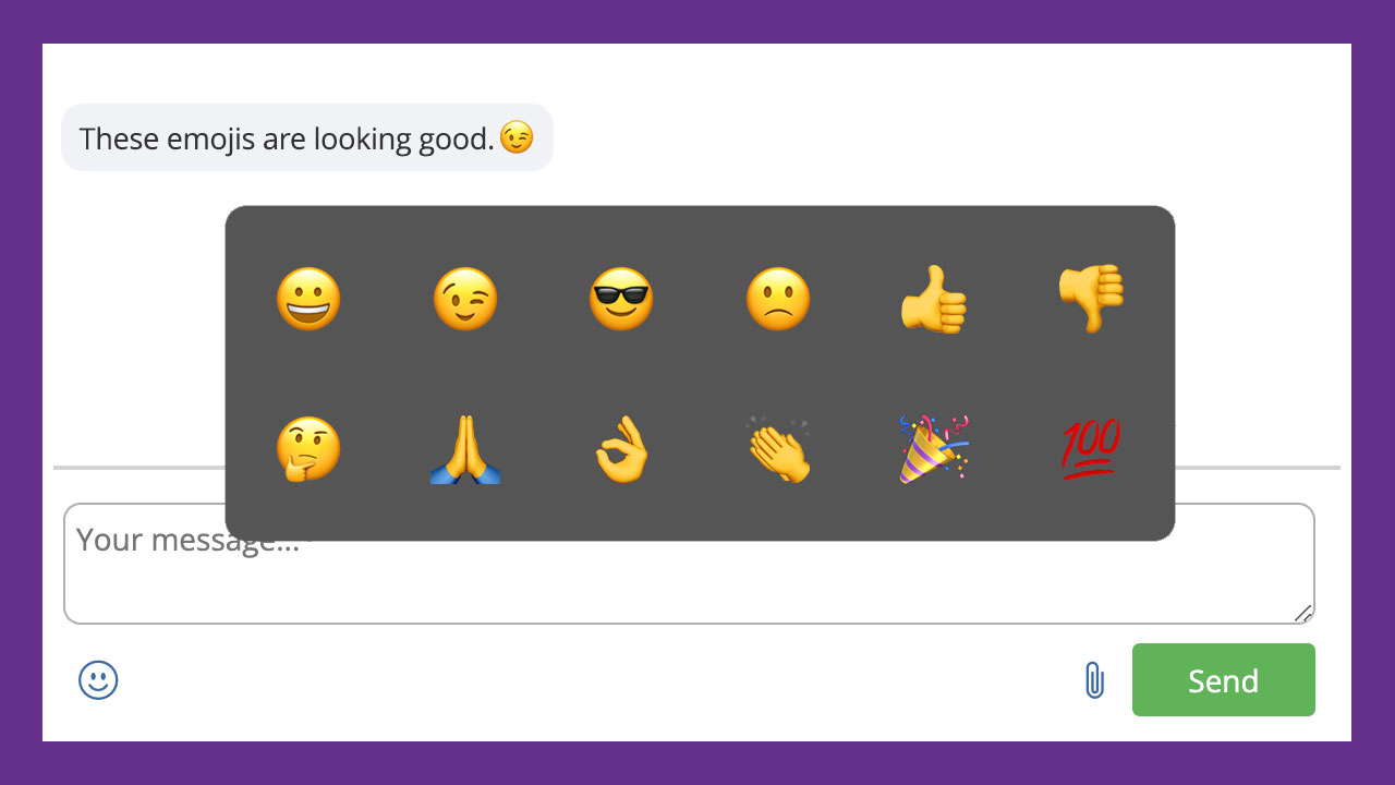 Image Attachments and Emojis for Texts